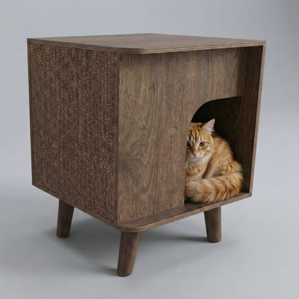 MCM - 3 w 1 - domek dla kota z drapakiem