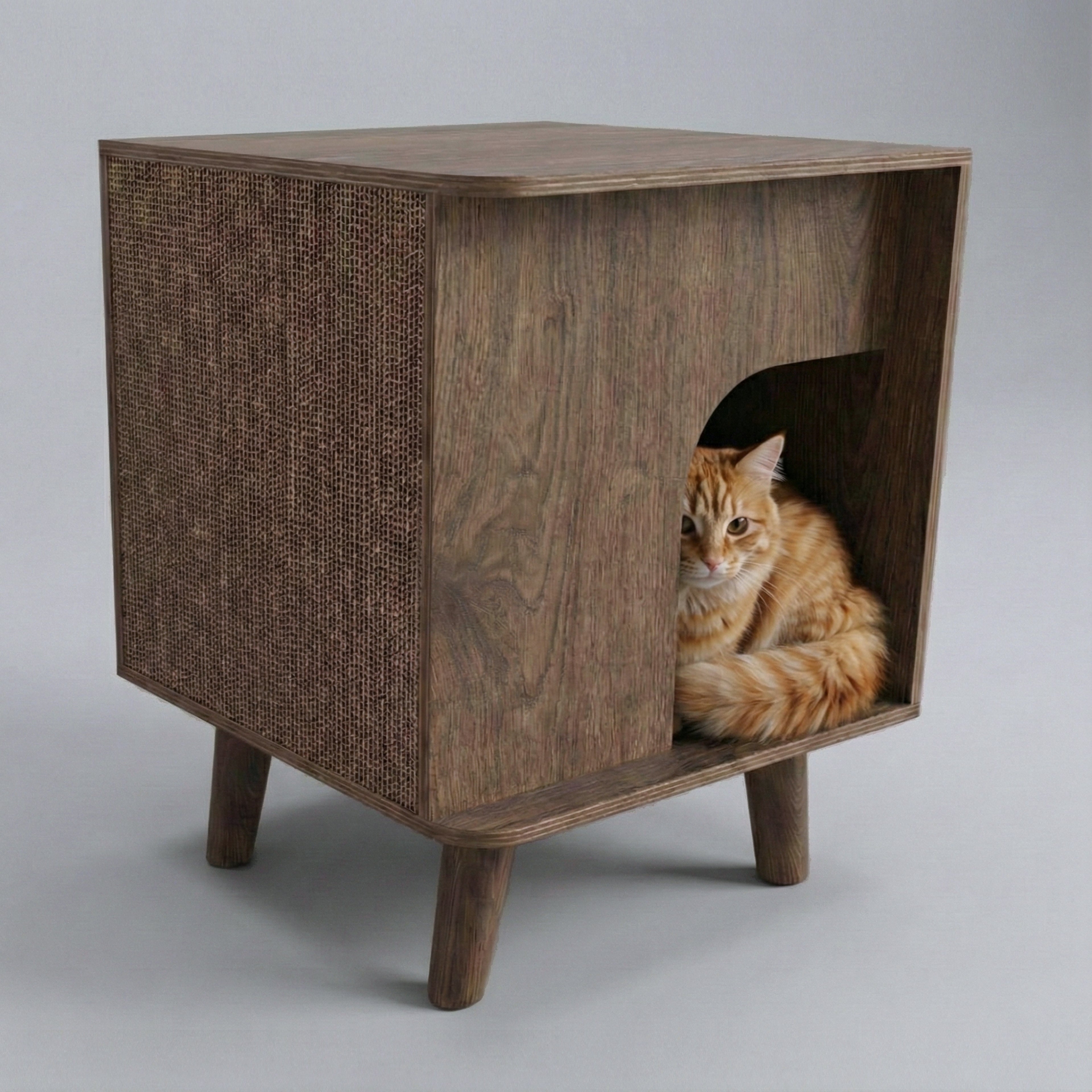 MCM - 3 w 1 - domek dla kota z drapakiem